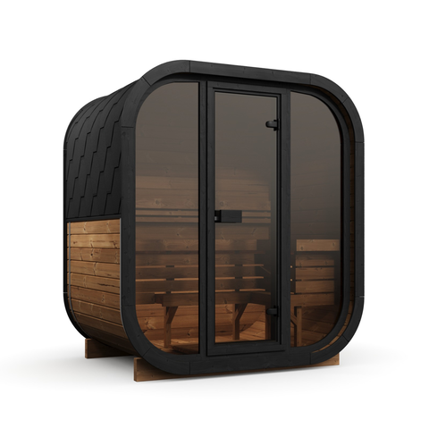 Gartensauna R-ILLY für 4 Personen mit Glasfront