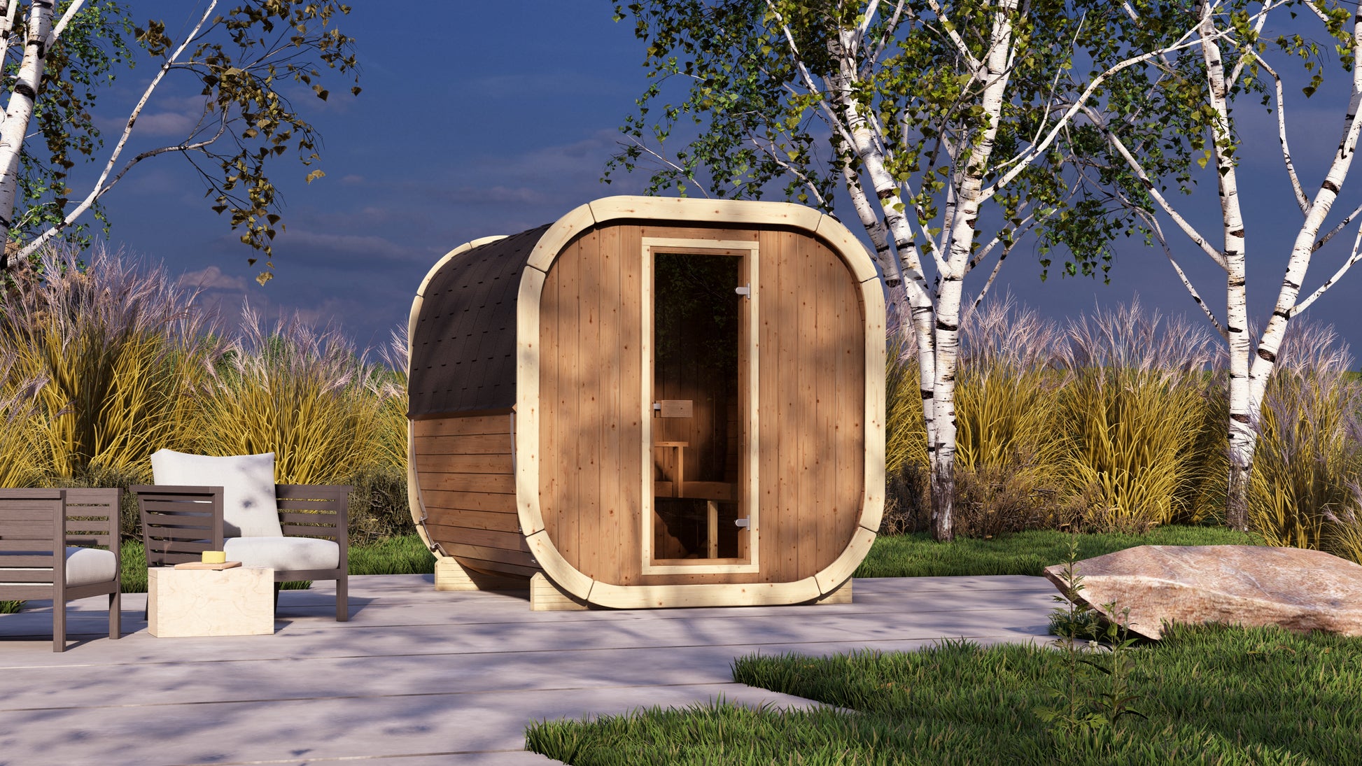 Sauna zewnętrzna ogrodowa ICON 220 dla 4-6 osób