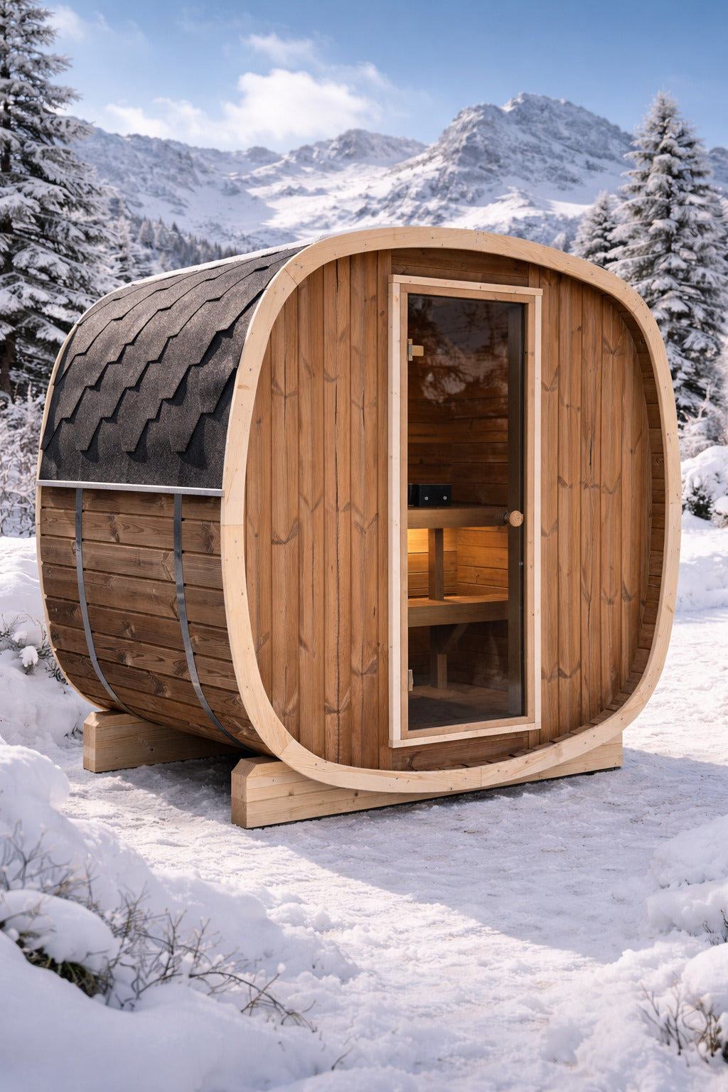 Sauna zewnętrzna ogrodowa UKU 160 dla 2-4 osób
