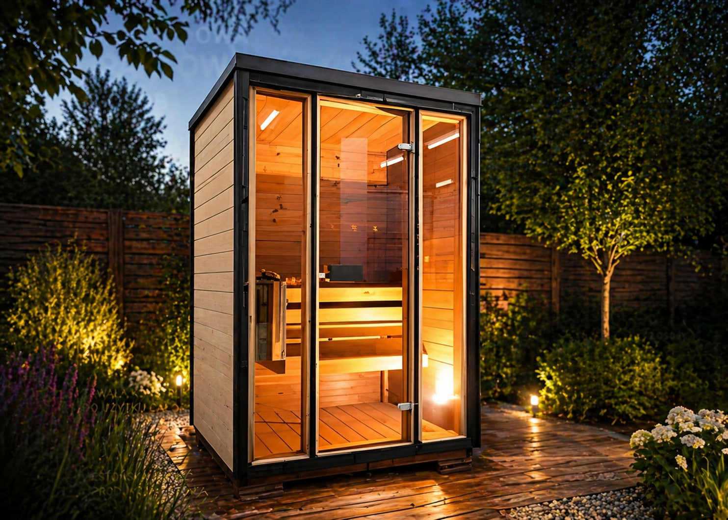 Sauna wewnętrzna CUBE ELLA dla 1-2 osób