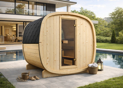 Sauna zewnętrzna ogrodowa UKU 230 dla 4-6 osób