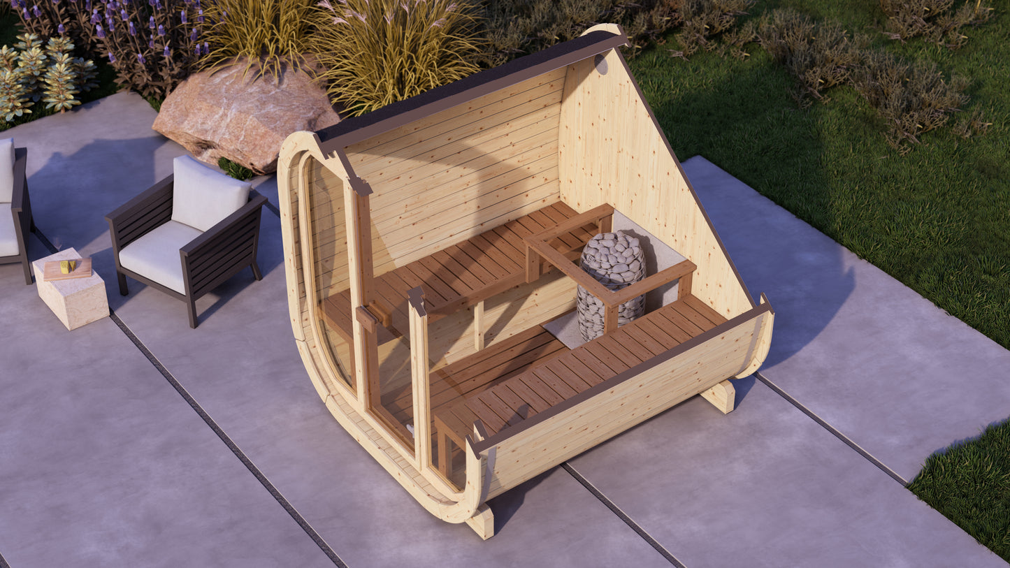 Sauna zewnętrzna OCTAVIA 220 dla 4-6 osób