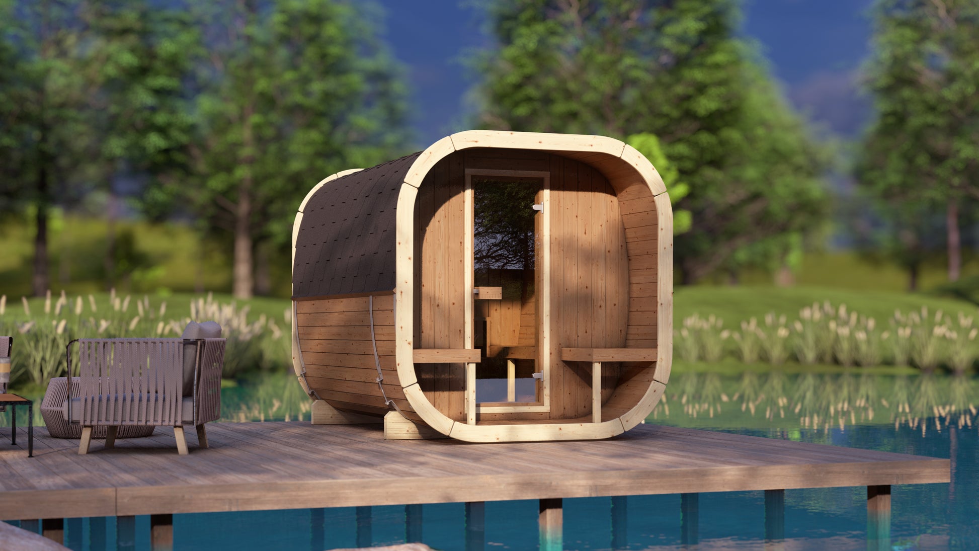 Sauna zewnętrzna ICON 280 dla 4-6 osób