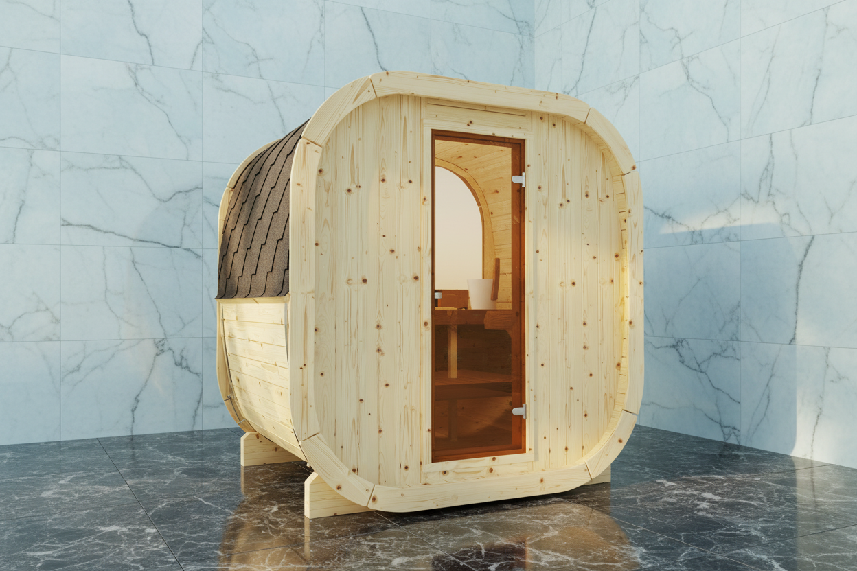Sauna ogrodowa ICON 160 dla 3–4 osób – kompaktowa sauna zewnętrzna