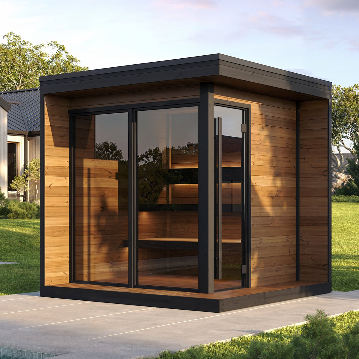 Gartensauna L-HIKI für 4-6 Personen