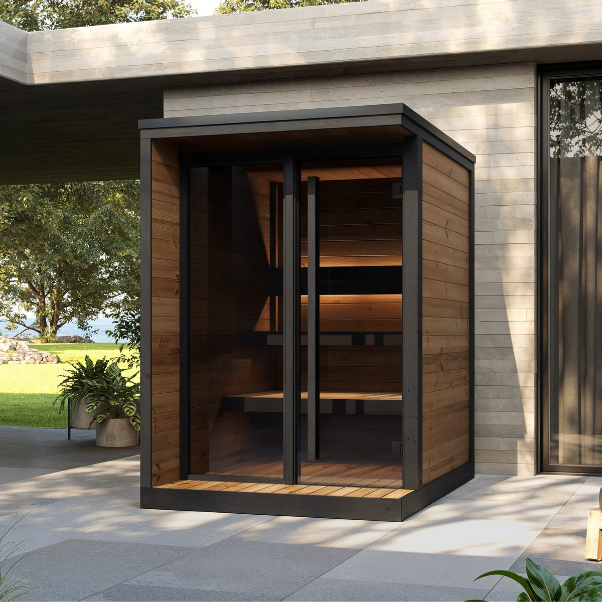 Gartensauna S-HIKI für 2-4 Personen