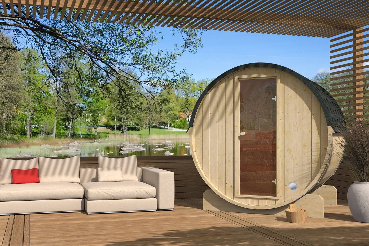 Sauna Ogrodowa EDA 160 dla 3-4 osób