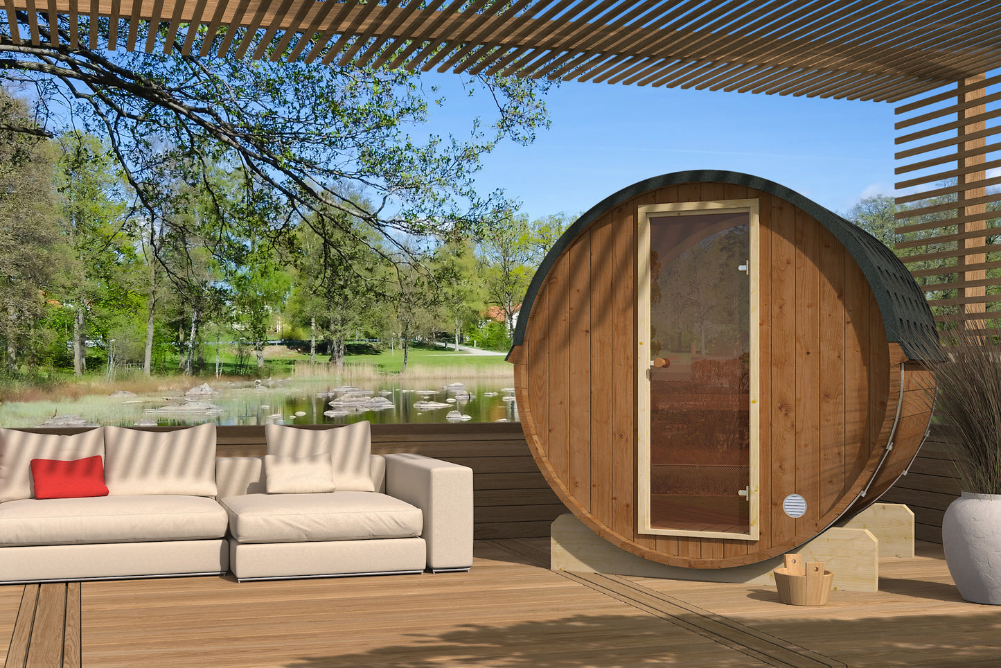 Sauna Ogrodowa EDA 160 dla 3-4 osób