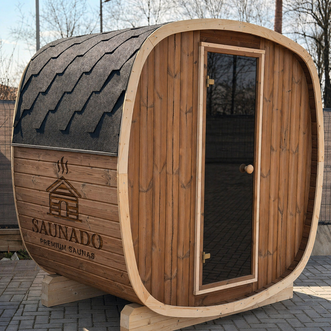 Sauna zewnętrzna ogrodowa R-UKU 130 dla 2-4 osób