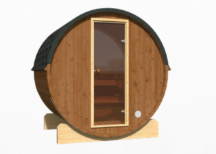 Sauna zewnętrzna ogrodowa beczka EDA 130 dla 2-4 osób