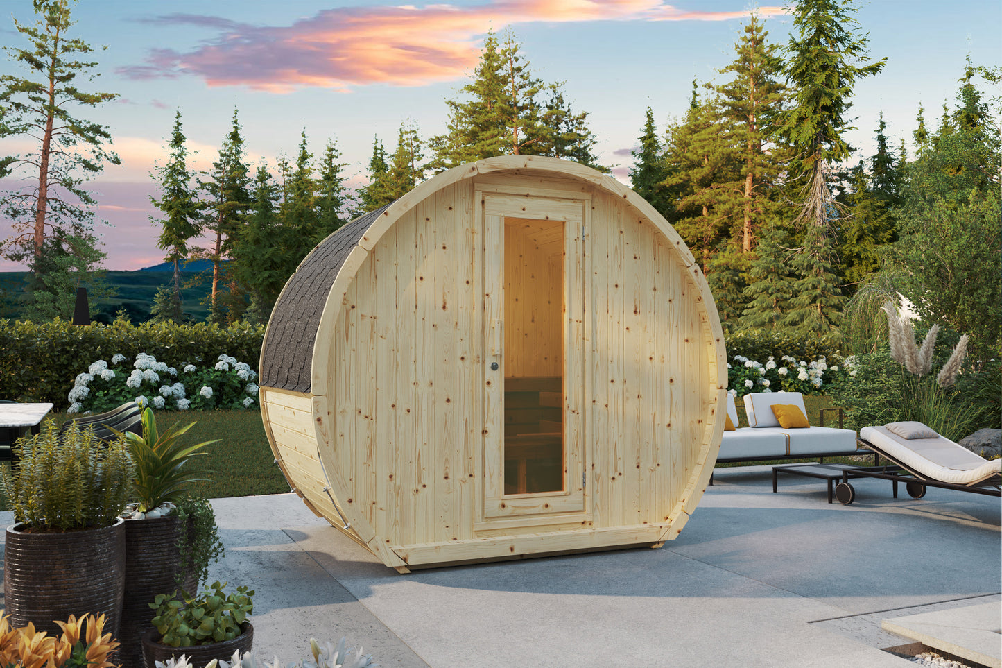 Sauna zewnętrzna OSA 160BH dla 2-3 osób