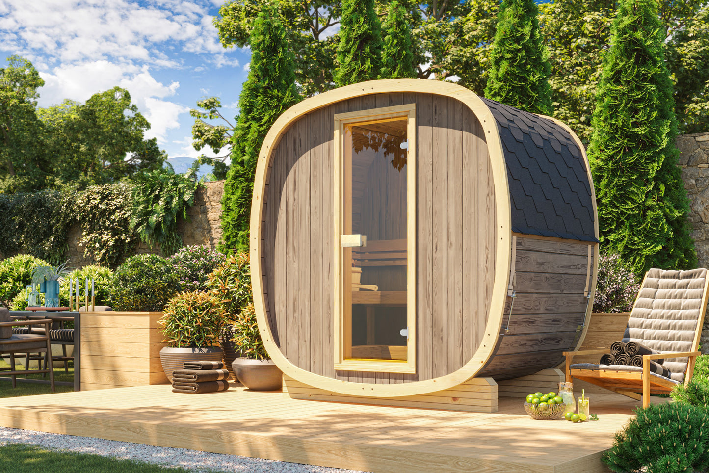 Sauna zewnętrzna ICONIC 200 dla 3-4 osób