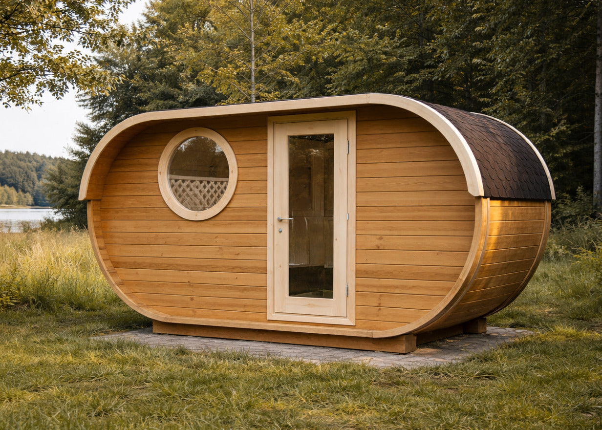 Sauna zewnętrzna ogrodowa LUMI 240 dla 4-6 osób