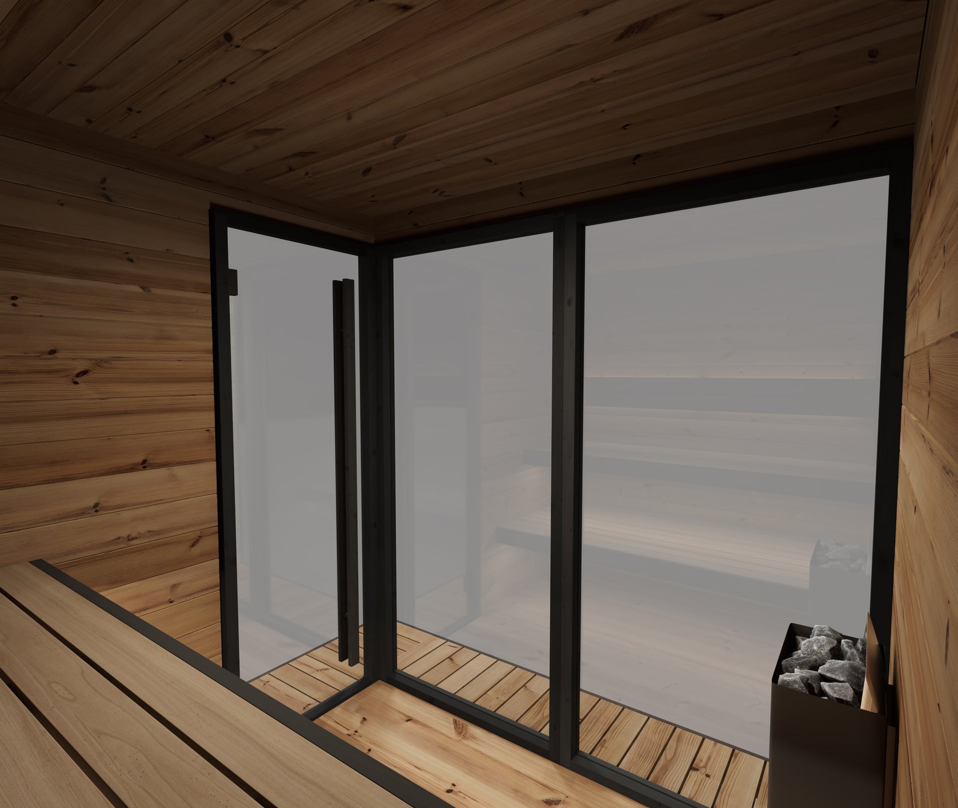 Sauna zewnętrzna ogrodowa L - HIKI
