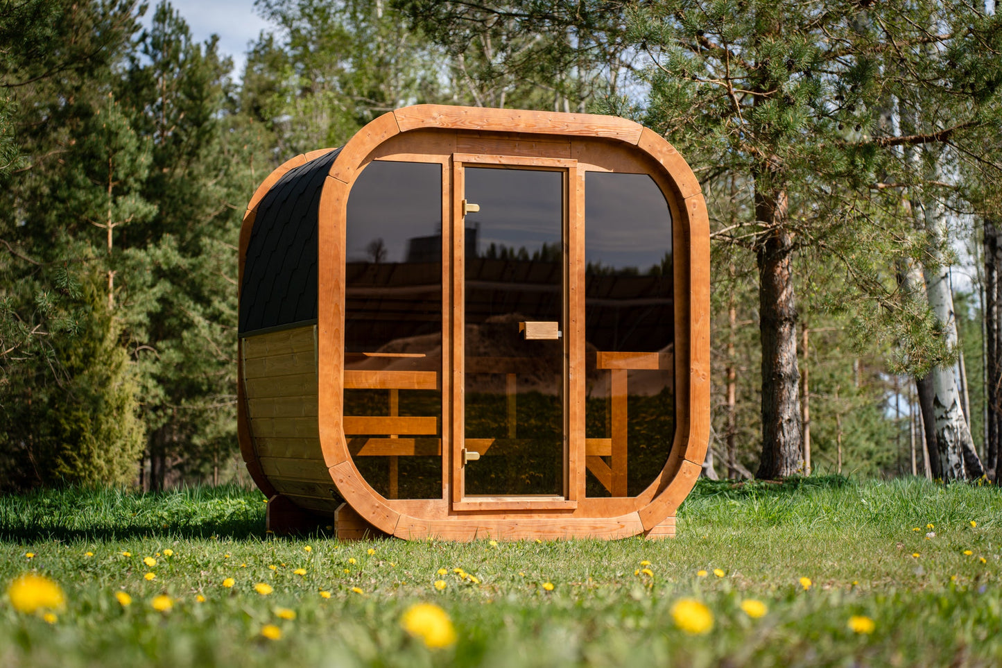 Sauna ogrodowa ICON 160 dla 3–4 osób – kompaktowa sauna zewnętrzna