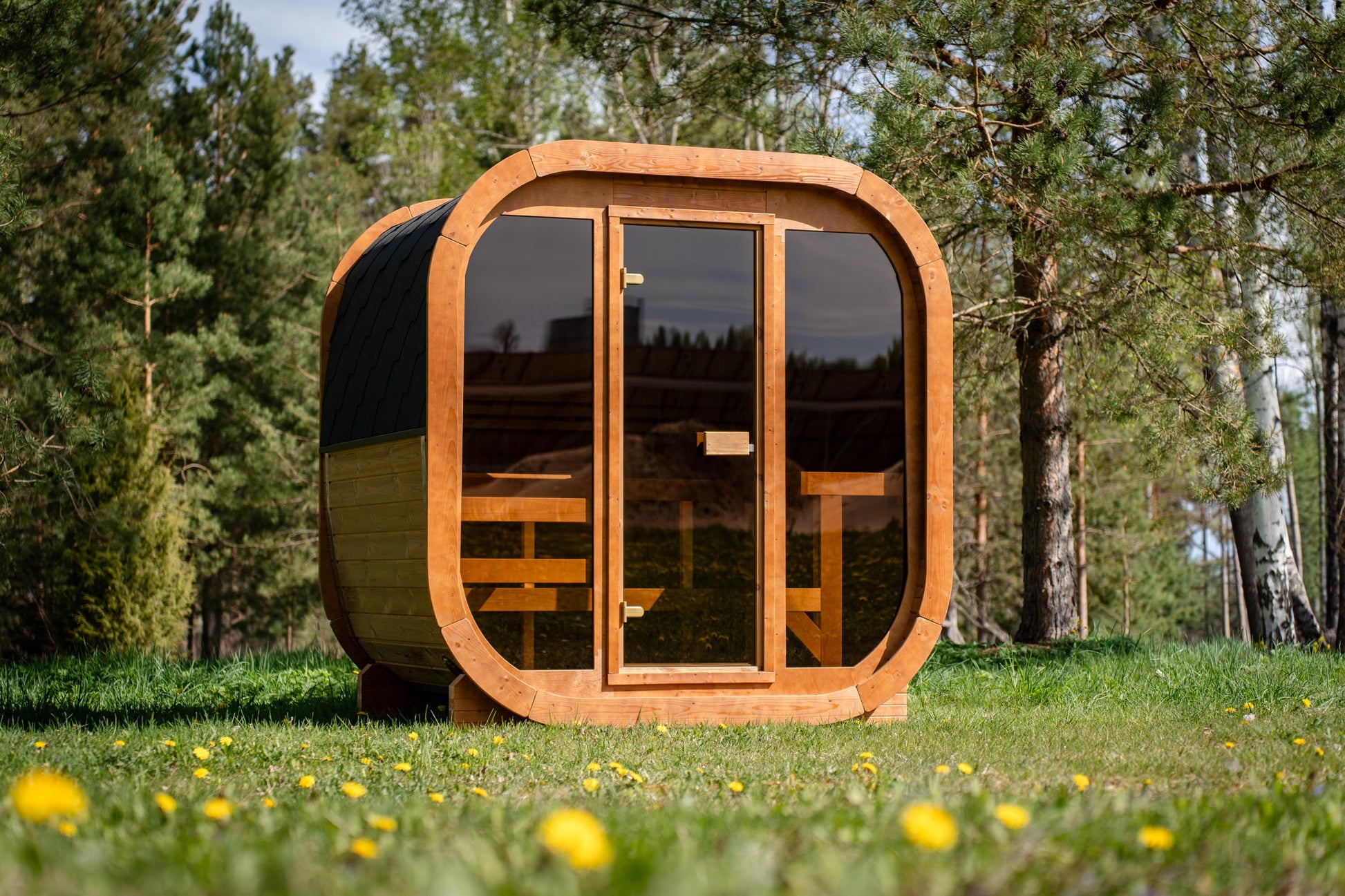 Sauna ogrodowa ICON 160 dla 3–4 osób – kompaktowa sauna zewnętrzna