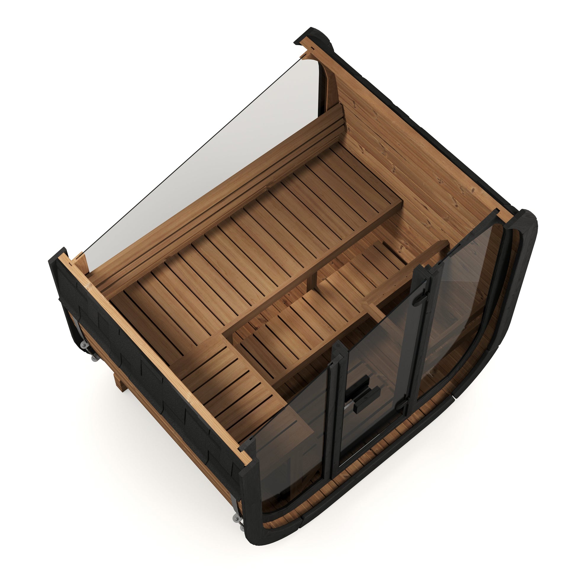 Sauna ogrodowa ICON 160 z piecem WiFi – zestaw SMART dla 3–4 osób (LED)