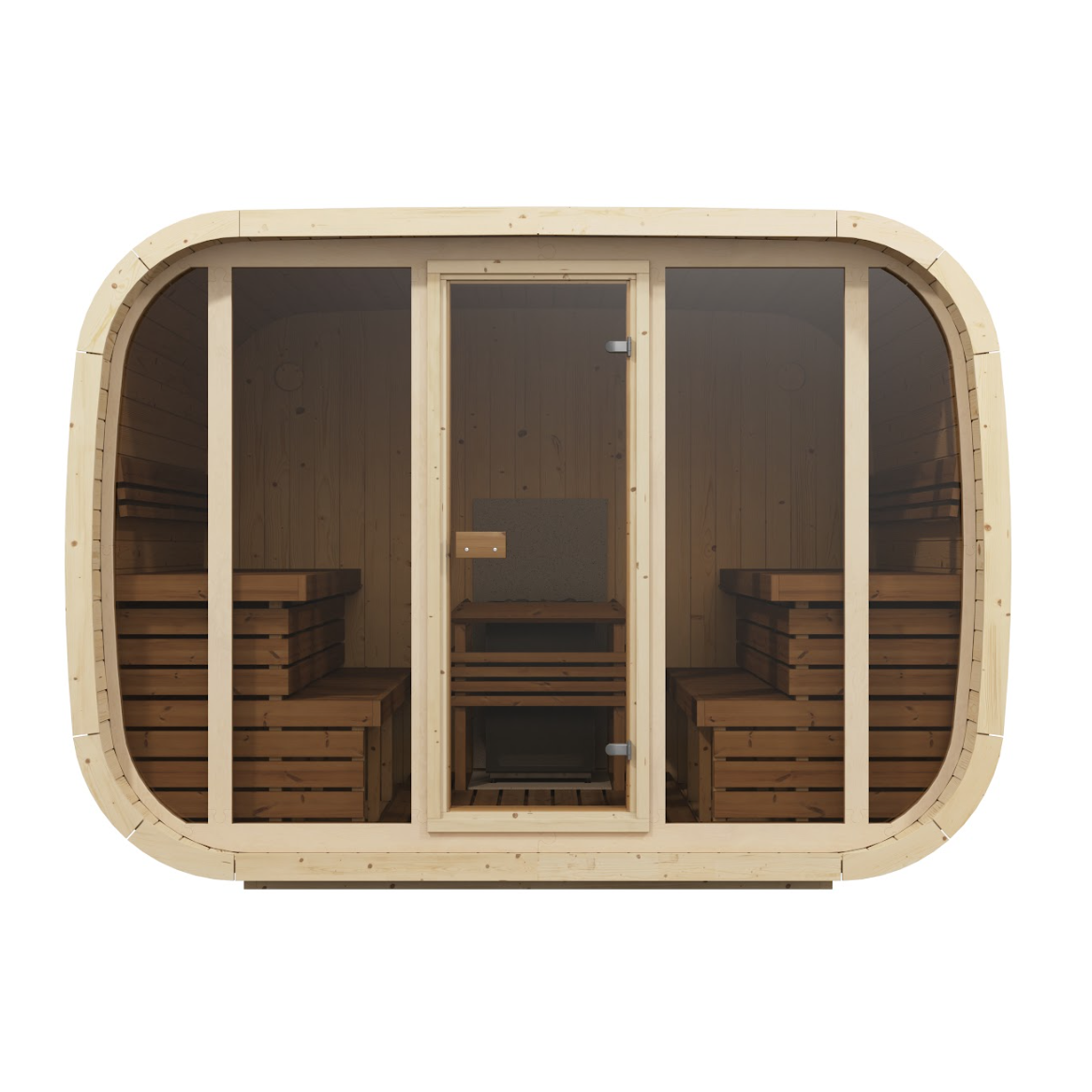 Sauna zewnętrzna KLAAR 230 dla 6-8 osób