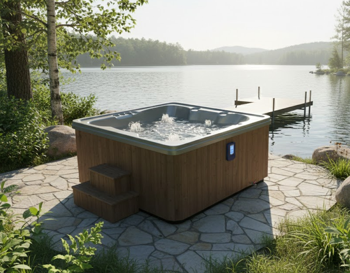 Jacuzzi ogrodowe elektryczne Premium 220 z hydromasażem – dla 4–5 osób