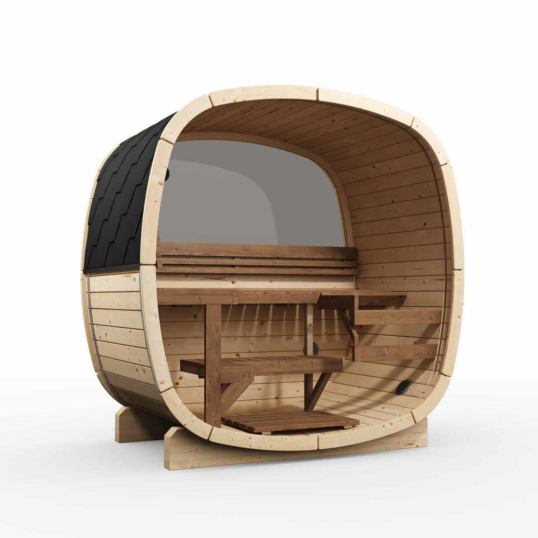 Sauna zewnętrzna ogrodowa R-UKU 130 dla 2-4 osób