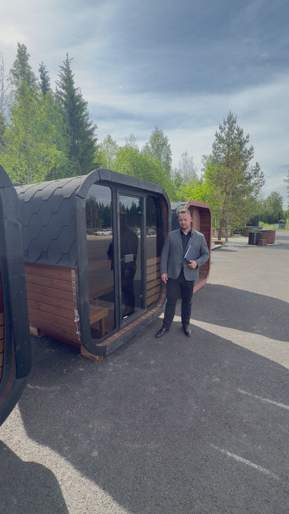 ICON 160 Garden Sauna for 3–4 people – Compact Outdoor Sauna