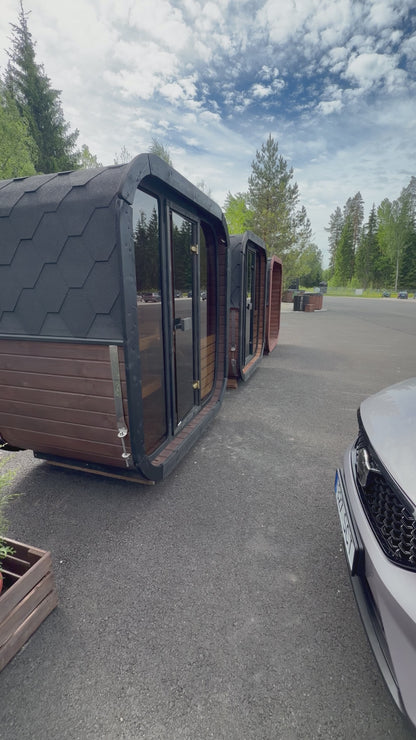 Outdoor garden sauna ICON 130 for 2-4 people